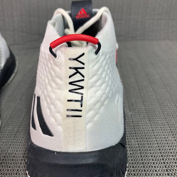 Adidas Dame 5 Mens Size 12.5 Basketball Shoes White/Red Lightweight Breathable - Picture 3 of 9